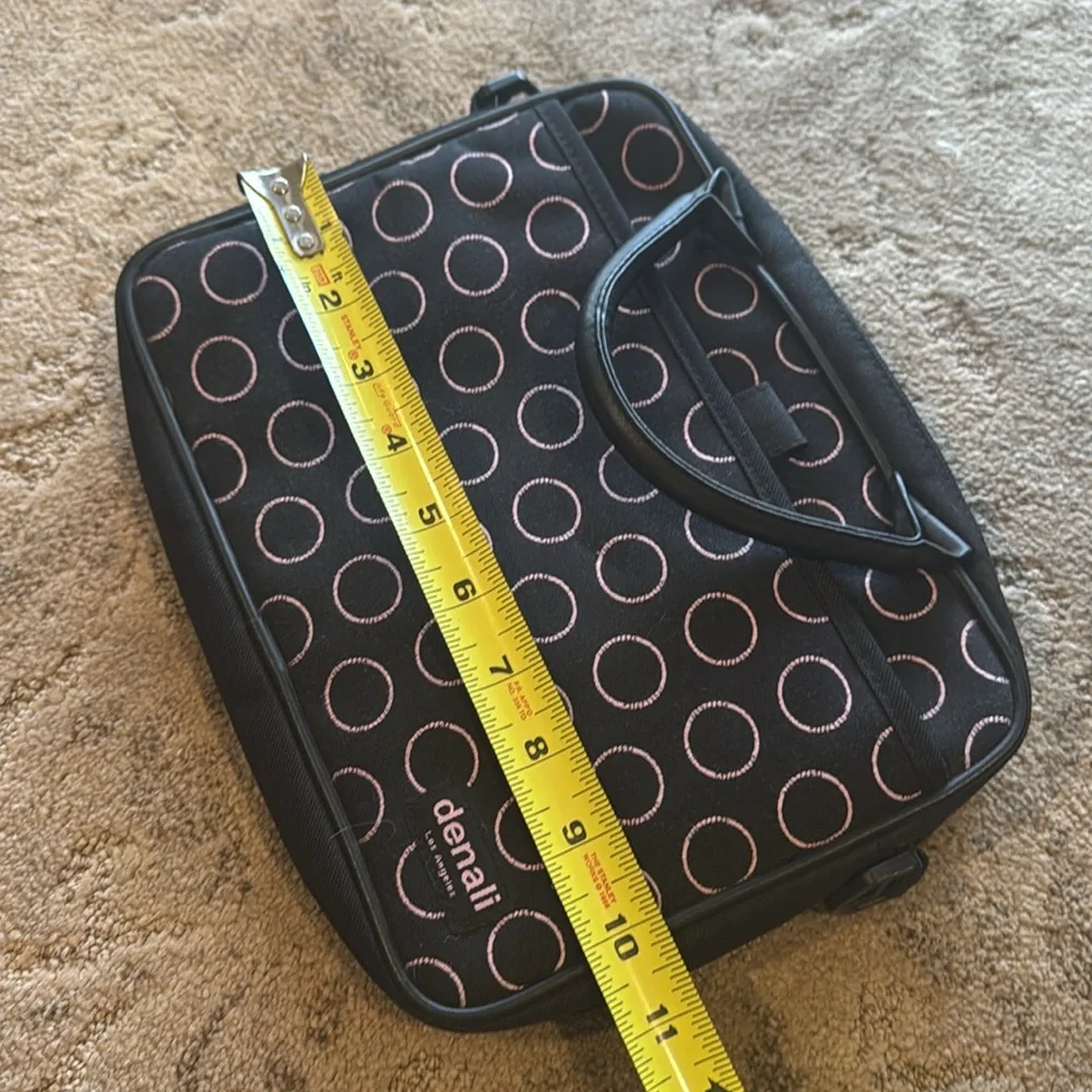Black iPad Bag with Rectangular Shape and White Circle Pattern ⭕️